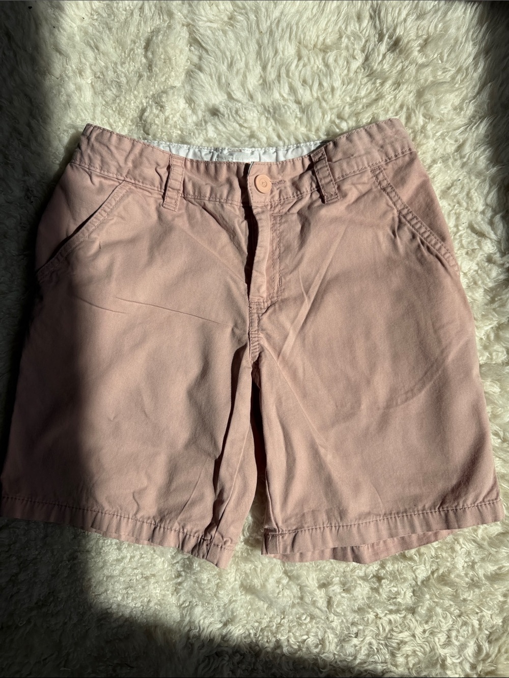 Cat & Jack Boys Pink Casual Chino Shorts M (8)